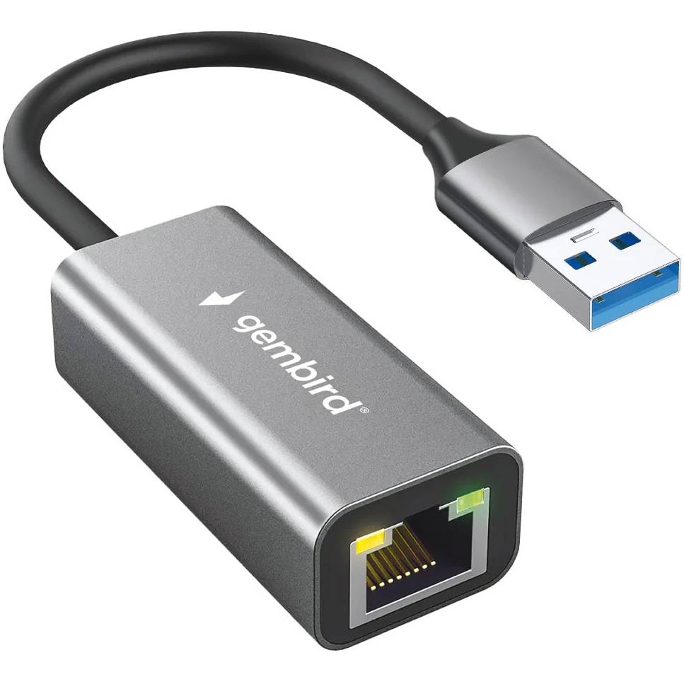 Сетевая карта Gembird NIC-U13, 2.5Gbps, USB3.0