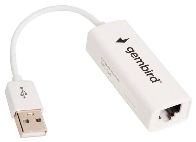 Сетевая карта Gembird NIC-U4, 100Mbps, USB