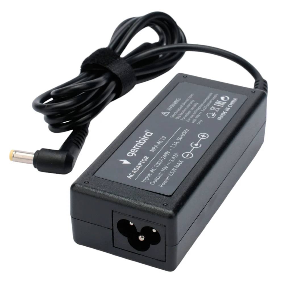 Адаптер питания Gembird NPA-AC19 19В/3.42А, 65Вт, 5.5х2.5мм