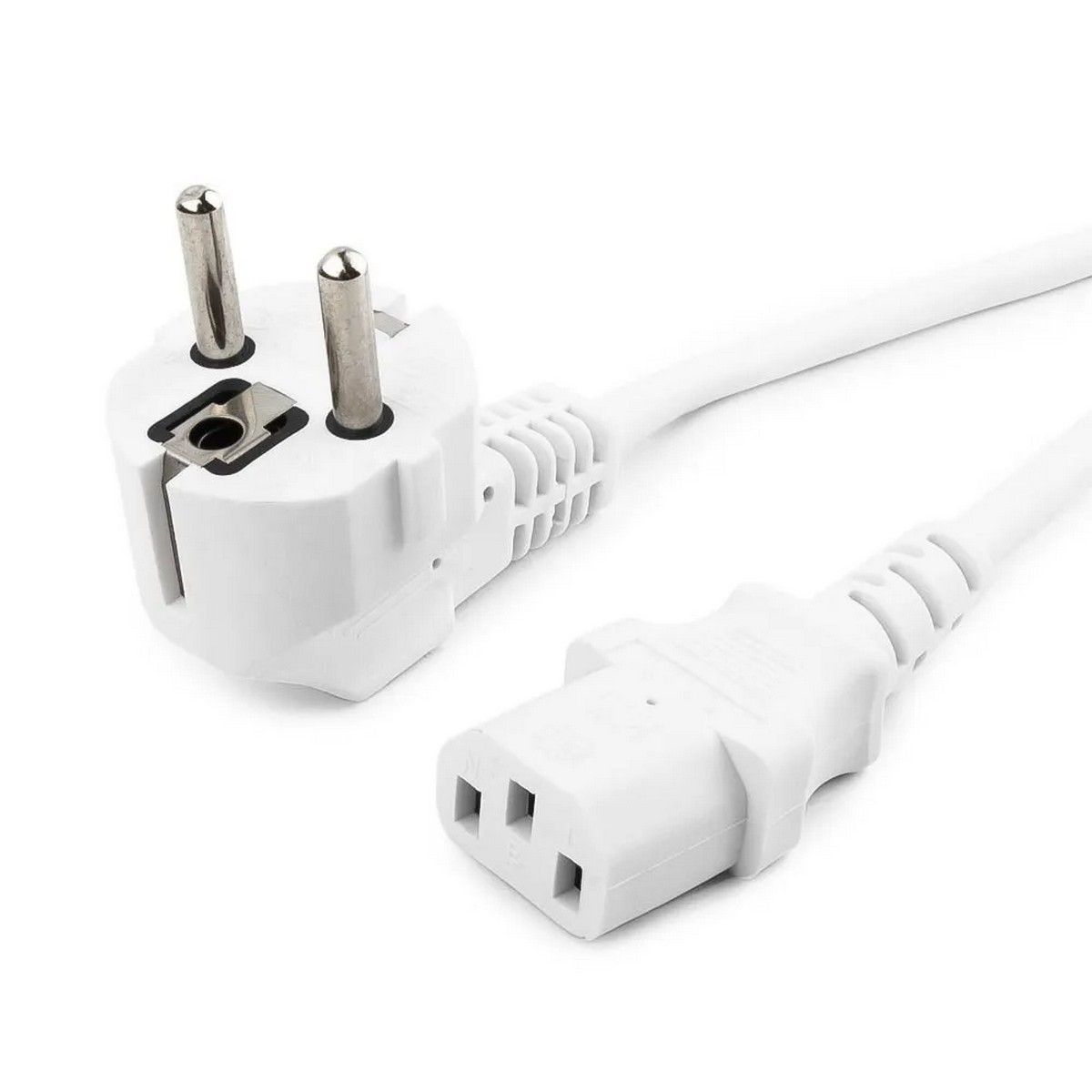 Кабель компьютер - сеть 220V, 1.8м, Gembird/Cablexpert PC-186-1-3, белый