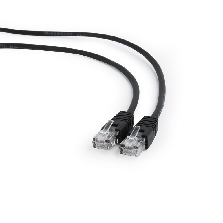 Патч-корд 1.5м, UTP cat.5e, Gembird/Cablexpert PP10-1.5M/BK, черный
