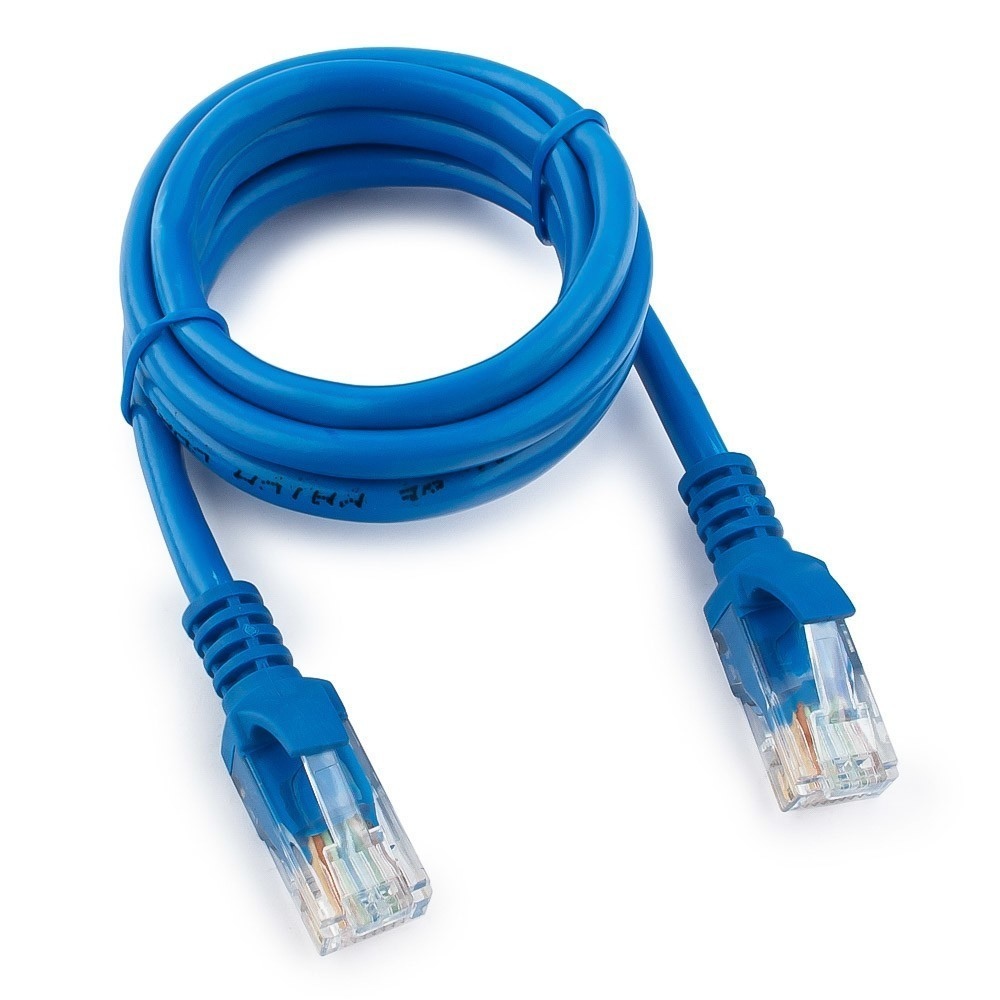 Патч-корд 1м, UTP cat.5e, Gembird/Cablexpert PP10-1M/B, синий
