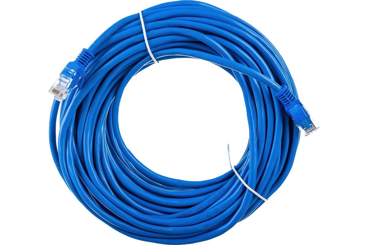 Патч-корд 20м, UTP cat.5e, Gembird/Cablexpert PP12-20M/B, синий