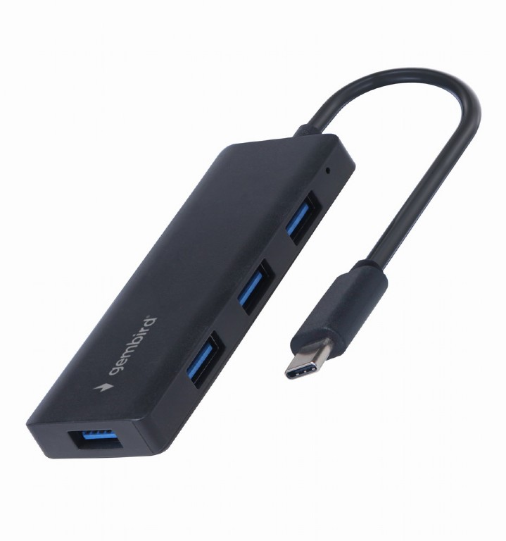 Разветвитель USB Type-С Gembird UHB-CM-U3P4-02, Black, 4xUSB3.1