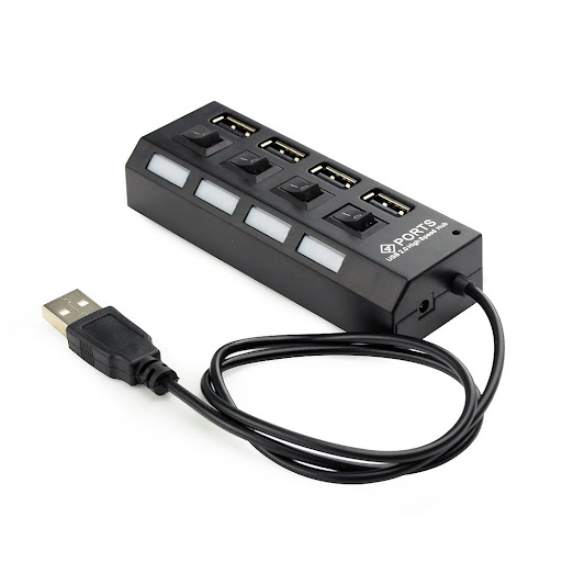 Разветвитель USB2.0 Gembird UHB-U2P4-02A, 4xUSB2.0