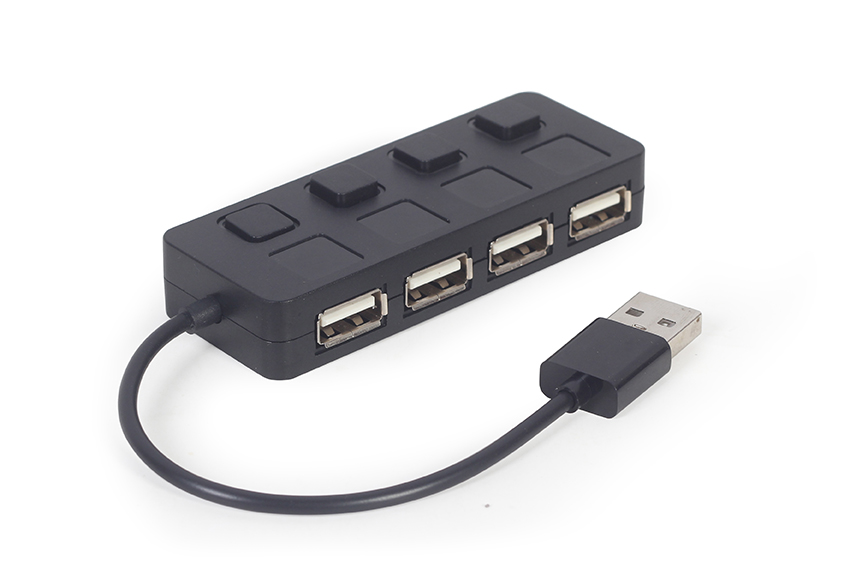 Разветвитель USB2.0 Gembird UHB-U2P4-05, 4xUSB2.0