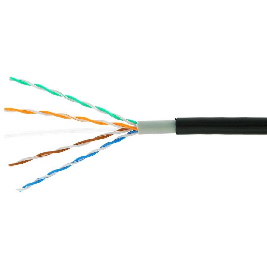 UTP кабель бухта 305м cat.5e Gembird/Cablexpert UPC-5051E-4-CU-OUT, черный