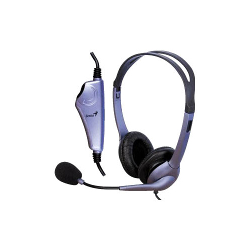 Наушники c микрофоном Genius HS-04S, 1.8м.