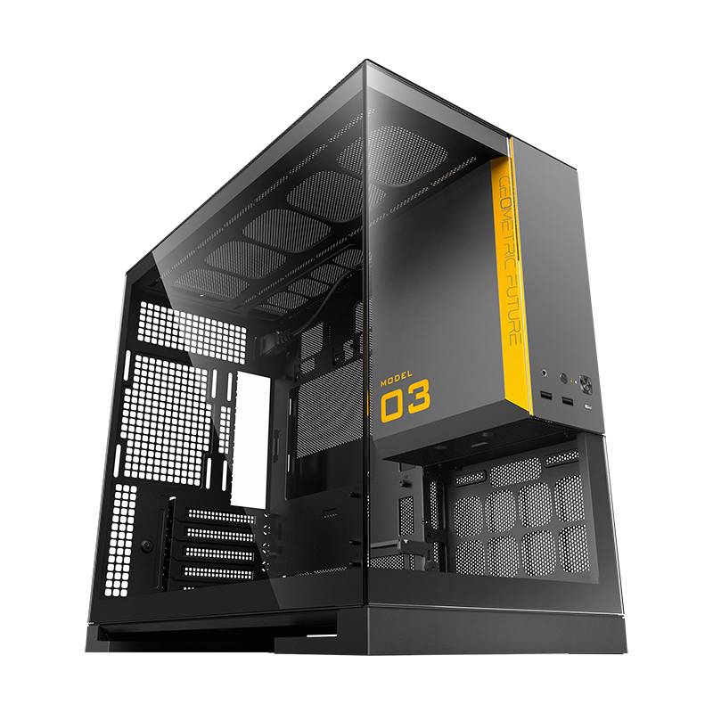 Корпус Geometric Future Model 3 Gray (1AM3NZBK00100), без БП, mATX