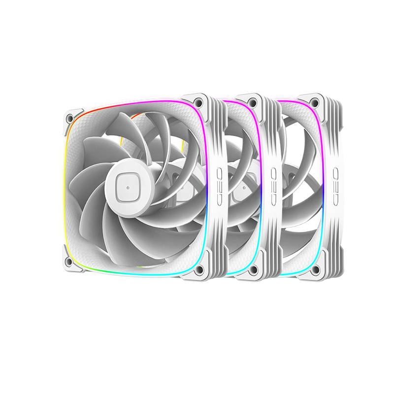 Вентилятор 12x12см Geometric Future Squama 3003RW-12 Reverse White Triple Pack 1F3003R312100, 3шт
