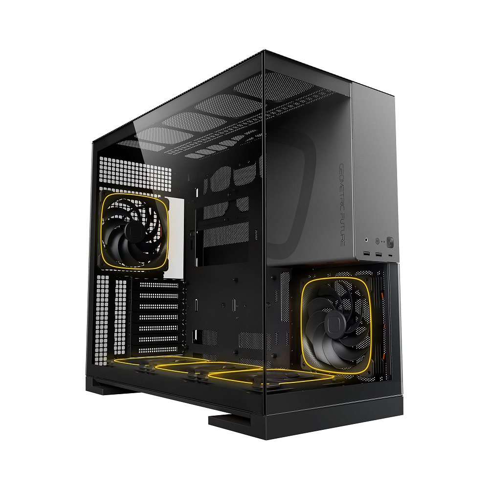 Корпус Geometric Future Model 5 Black Gray with fans, 5x140mm ARGB fans, без БП, E-ATX