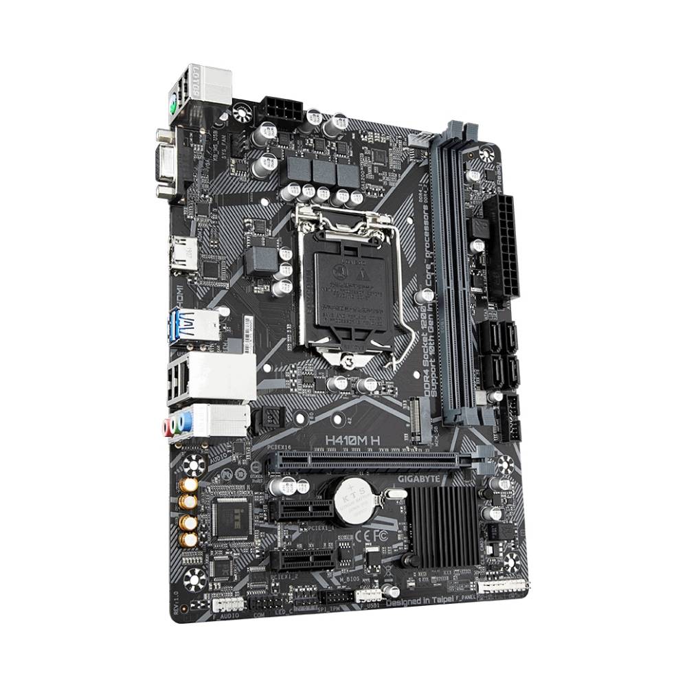 Материнская плата Gigabyte H410M H, LGA1200, (VGA, HDMI), 2xDDR IV, mATX
