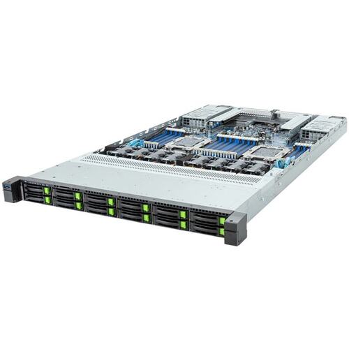 Серверная платформа GIGABYTE R Series R183-P92-AAJ1 (6NR183P92DR000ABJ1Z1), 2xLGA5964, 32xDDR V ECC, 12x2.5", 2x2000Вт, 1U