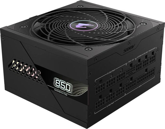 Блок питания 850Вт, Gigabyte Aorus Elite P850W GP-AE850PM PG5, 80 Plus Platinum, APFC, ATX