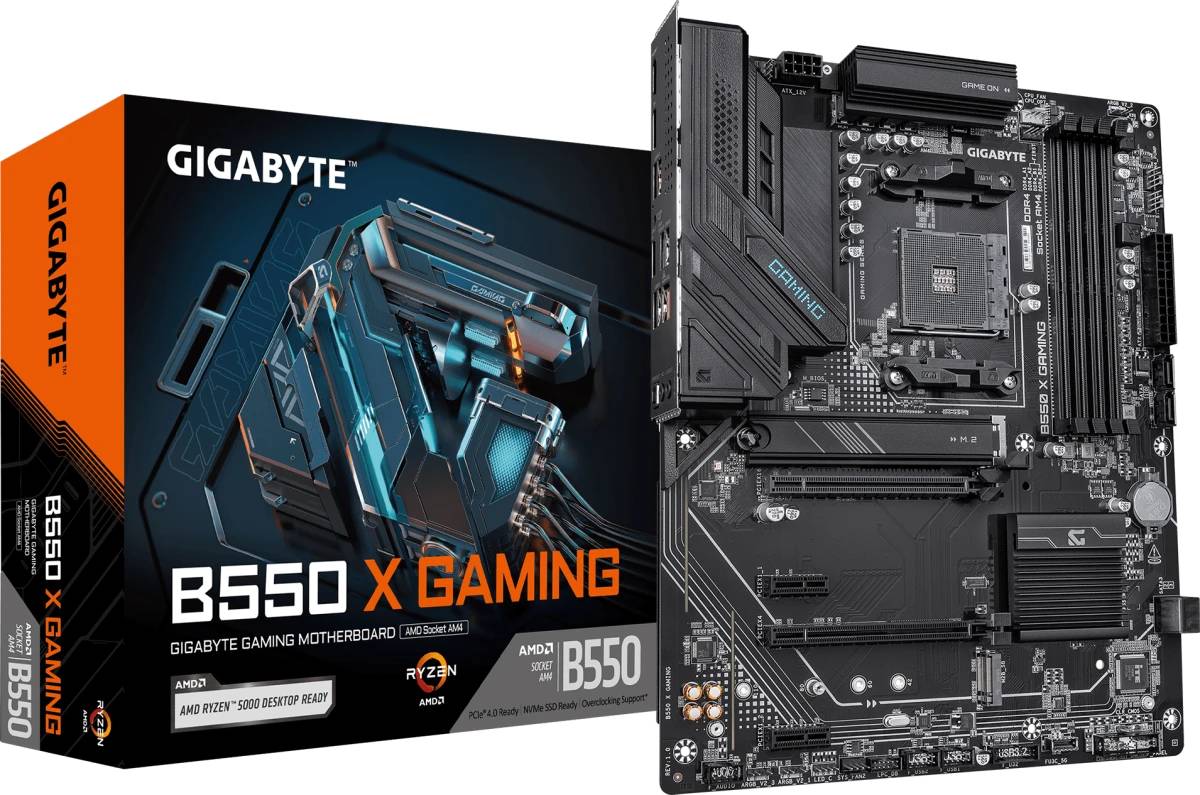 Материнская плата Gigabyte B550 X GAMING, AM4, (DP, HDMI), 4xDDR IV, ATX