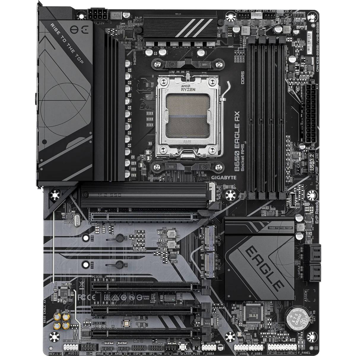 Материнская плата Gigabyte B650 EAGLE AX rev.1.2, AM5, (HDMI, DP), 4xDDR V, ATX