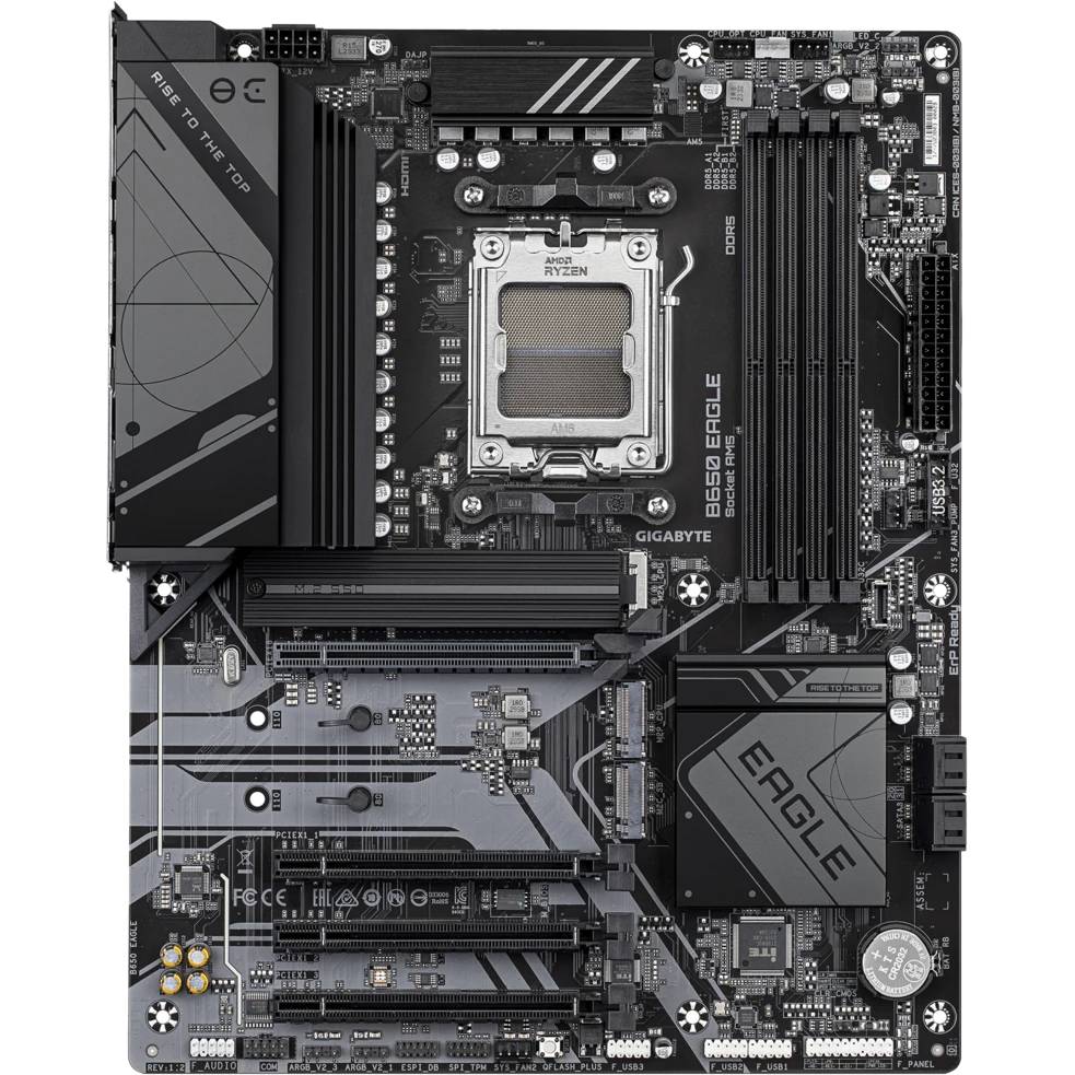 Материнская плата Gigabyte B650 EAGLE rev.1.2, AM5, (HDMI, DP), 4xDDR V, ATX