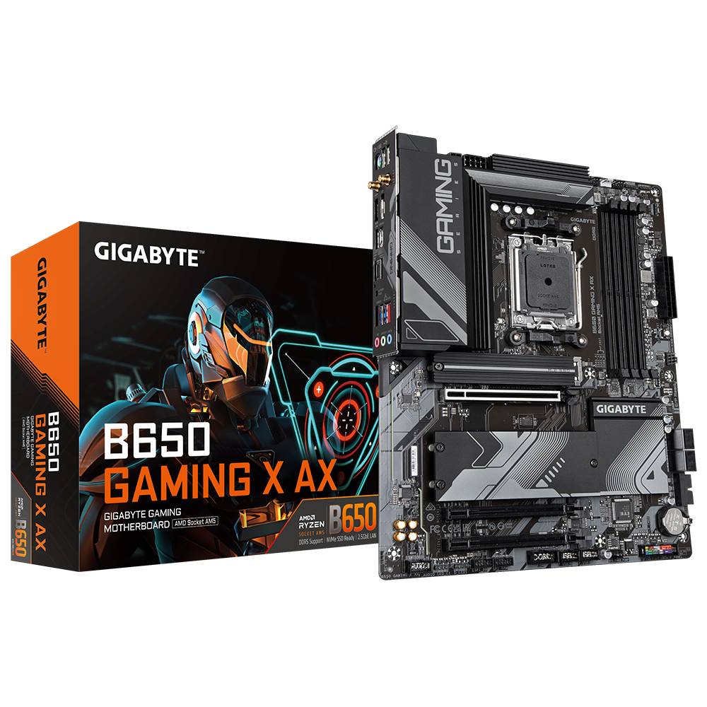 Материнская плата Gigabyte B650 GAMING X AX, AM5, (HDMI, DP), 4xDDR V, ATX