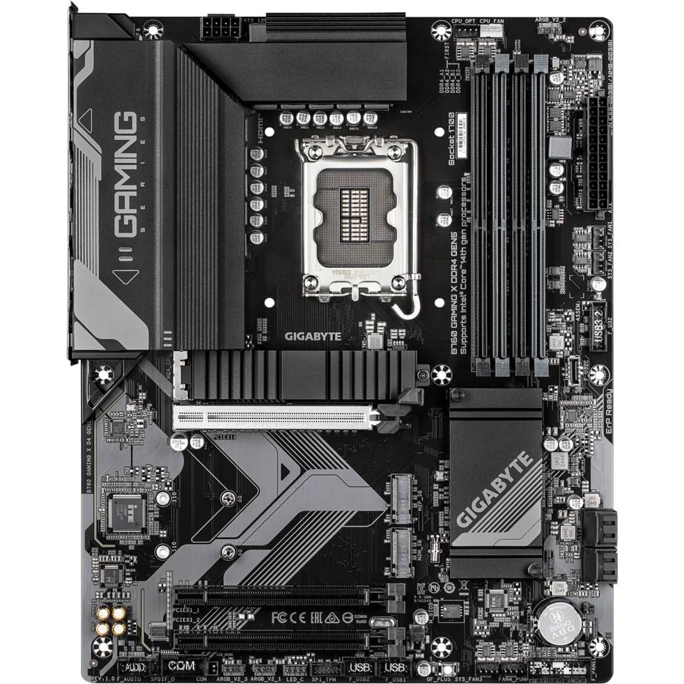 Материнская плата Gigabyte B760 GAMING X DDR4 Gen5, LGA1700, (HDMI, DP), 4xDDR IV, ATX