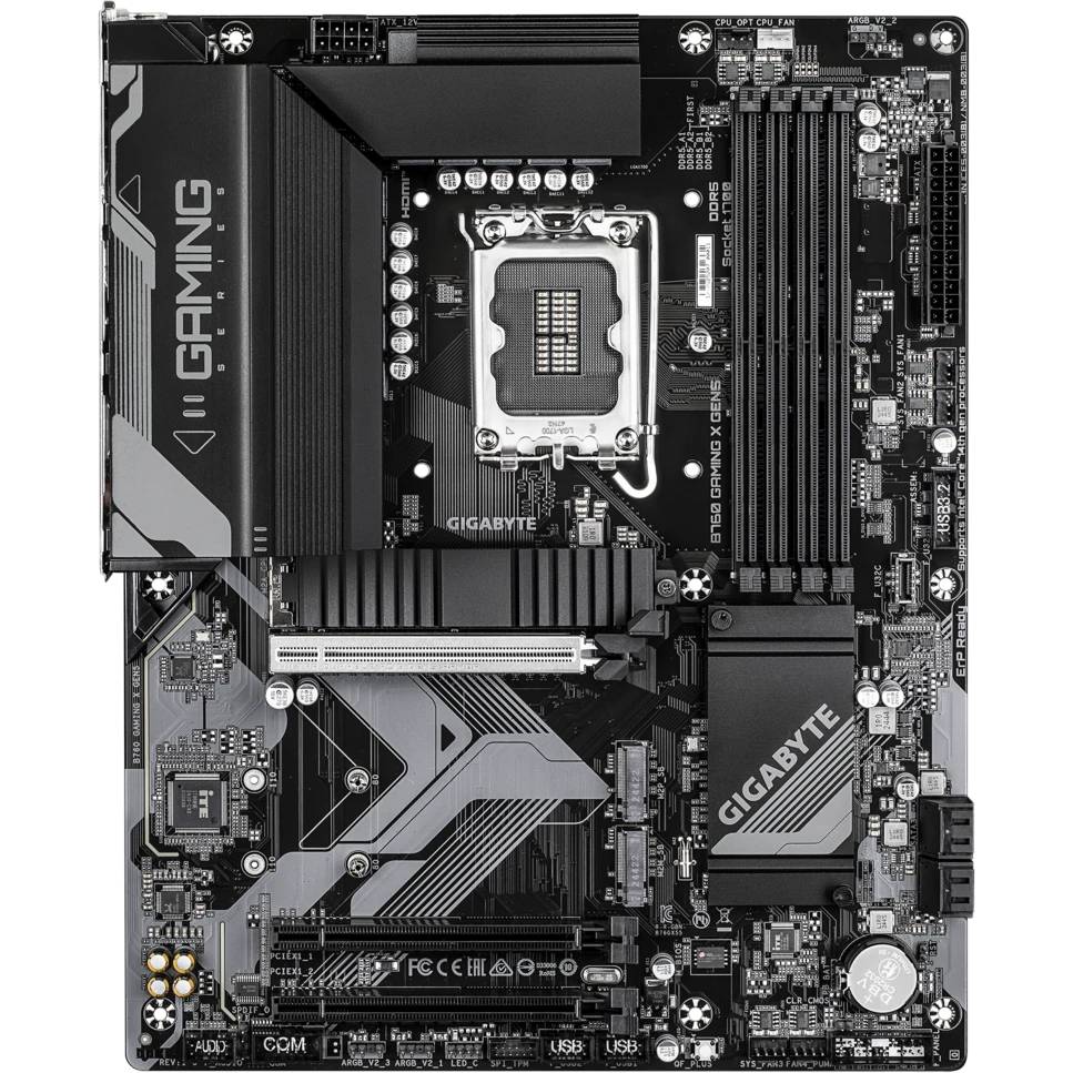 Материнская плата Gigabyte B760 GAMING X GEN5, LGA1700, (HDMI, DP), 4xDDR V, ATX