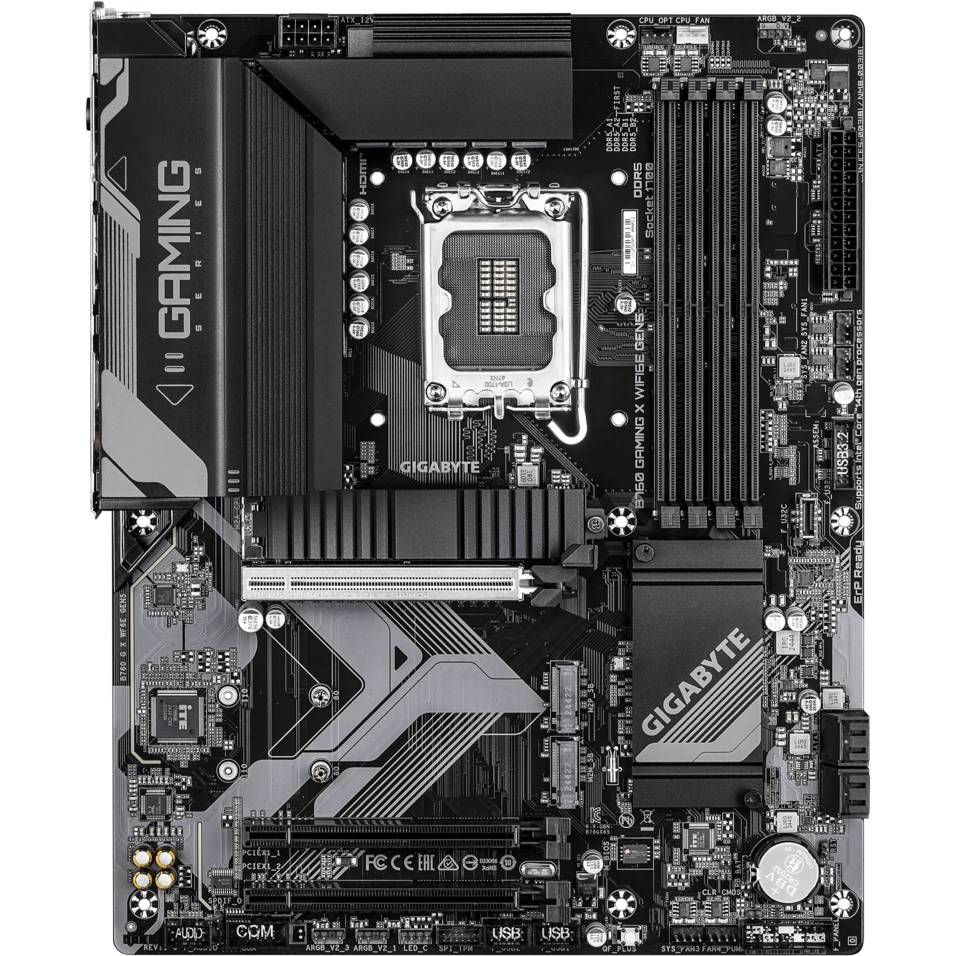 Материнская плата Gigabyte B760 GAMING X WIFI6E GEN5, LGA1700, (HDMI, DP), 4xDDR V, ATX