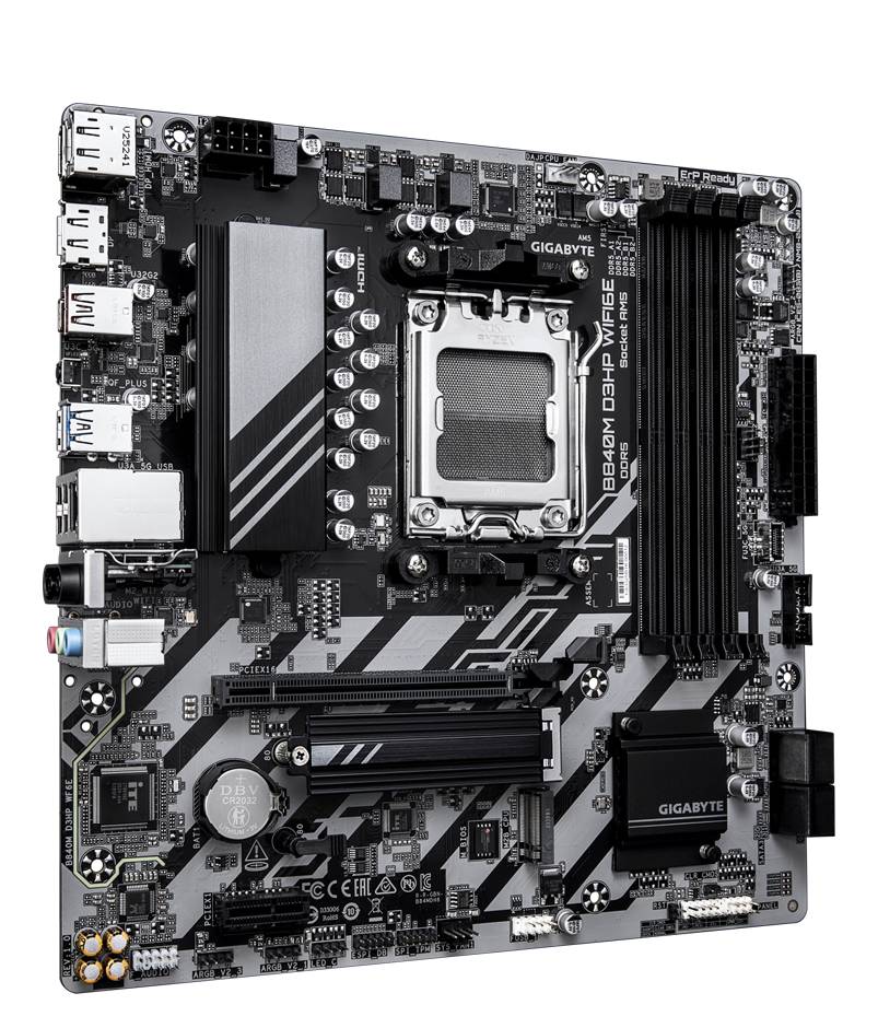 Материнская плата Gigabyte B840M D3HP WIFI6E, AM5, (HDMI, 2xDP), 4xDDR V, mATX