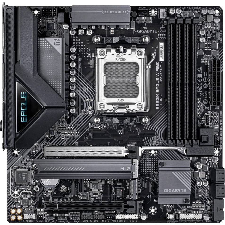 Материнская плата Gigabyte B850M EAGLE WIFI6E, AM5, (2xDP, HDMI), 4xDDR V, mATX