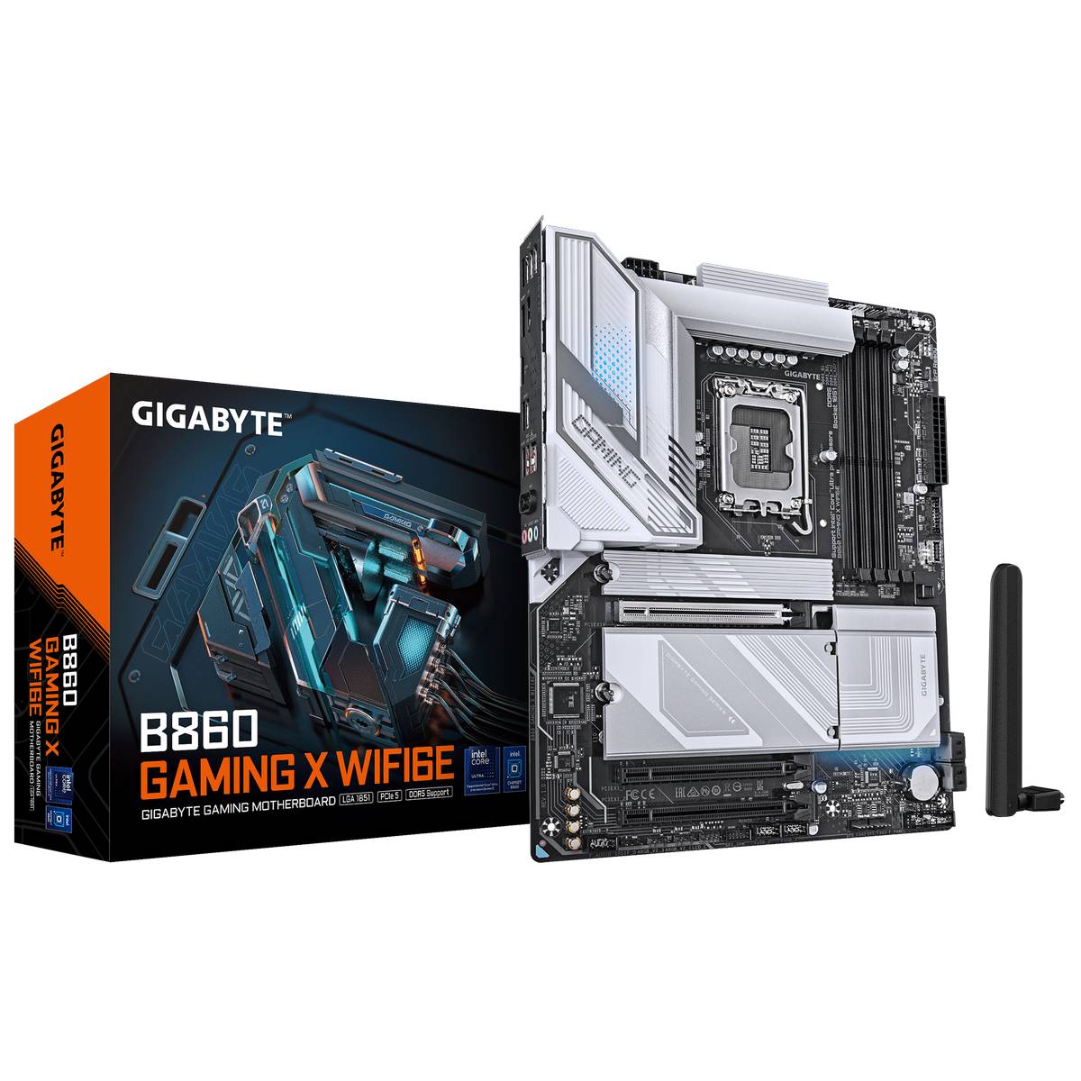 Материнская плата Gigabyte B860 GAMING X WIFI6E, LGA1851, (HDMI, DP), 4xDDR V, ATX