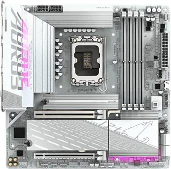 Материнская плата Gigabyte B860M AORUS ELITE WIFI6E ICE, LGA1851, (HDMI, DP), 4xDDR V, mATX