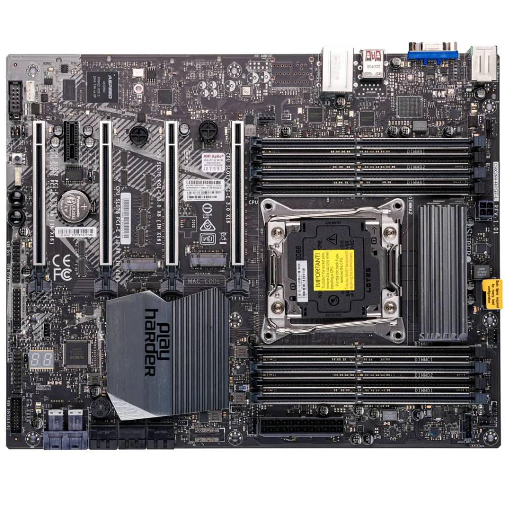Материнская плата SuperMicro C9X299-RPGF-L (MBD-C9X299-RPGF-L), LGA2066, 8xDDR IV, ATX