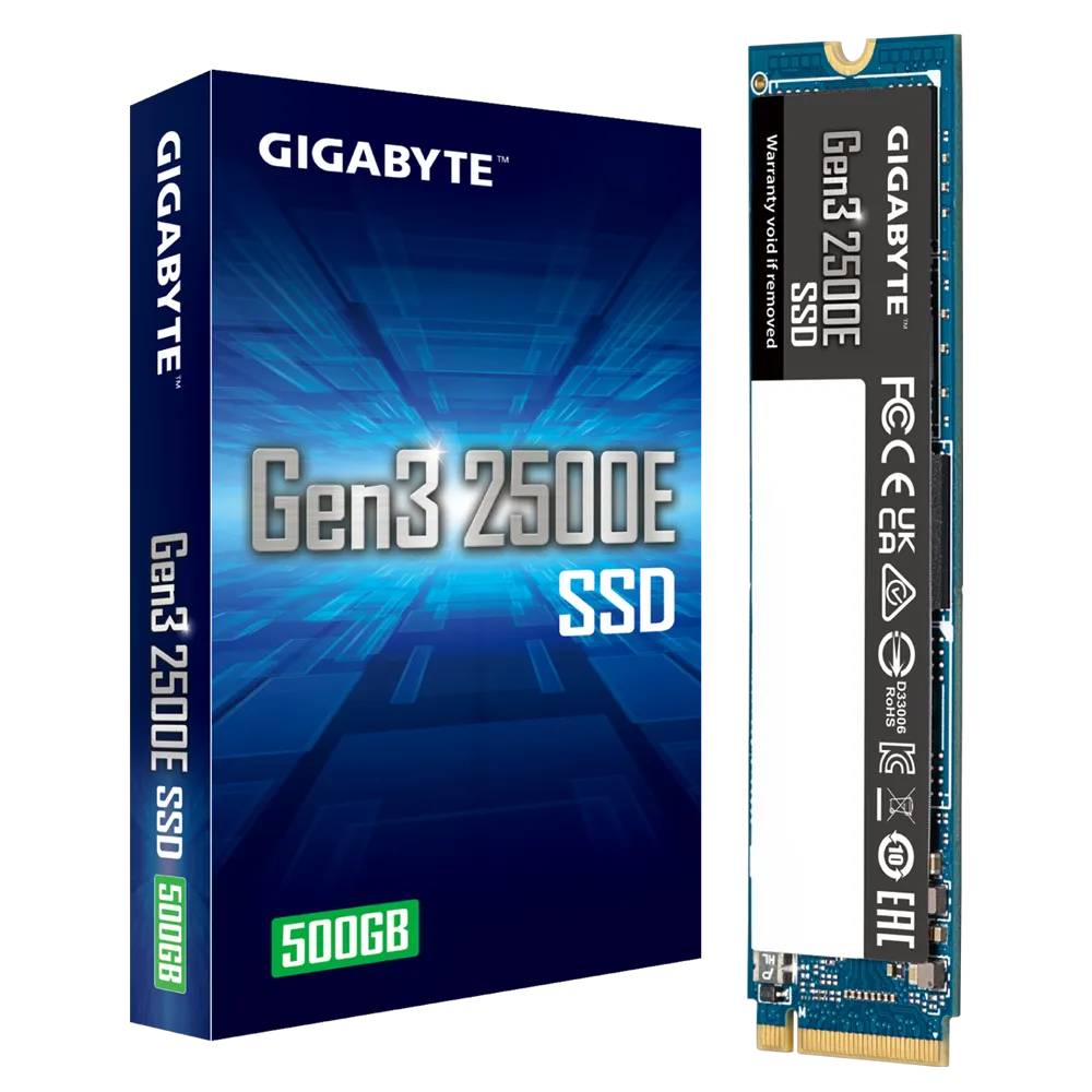 500Gb SSD Gigabyte Gen3 2500E G325E500G, (2300/1500), NVMe M.2