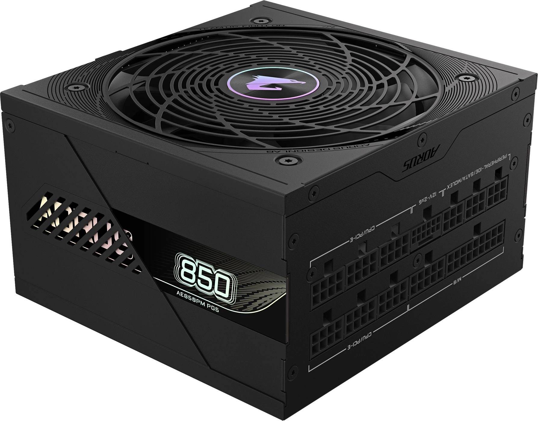 Блок питания 850Вт, Gigabyte GP-AE850PM PG5, 80 Plus Platinum, APFC, ATX