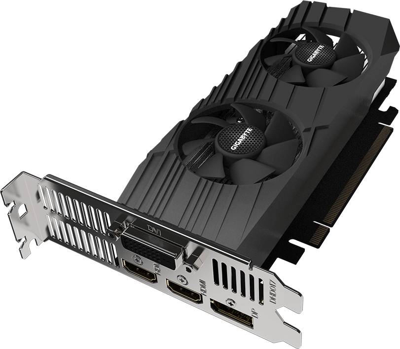 Видеокарта GeForce GTX 1650, 4Gb GDDR6 128bit, Gigabyte GV-N1656OC-4GL, RTL