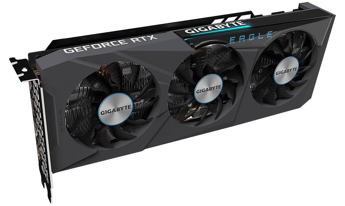 Видеокарта GeForce RTX 3070, 8Gb GDDR6 256bit, Gigabyte Eagle OC 8G GV-N3070EAGLE OC-8GD 2.0, RTL