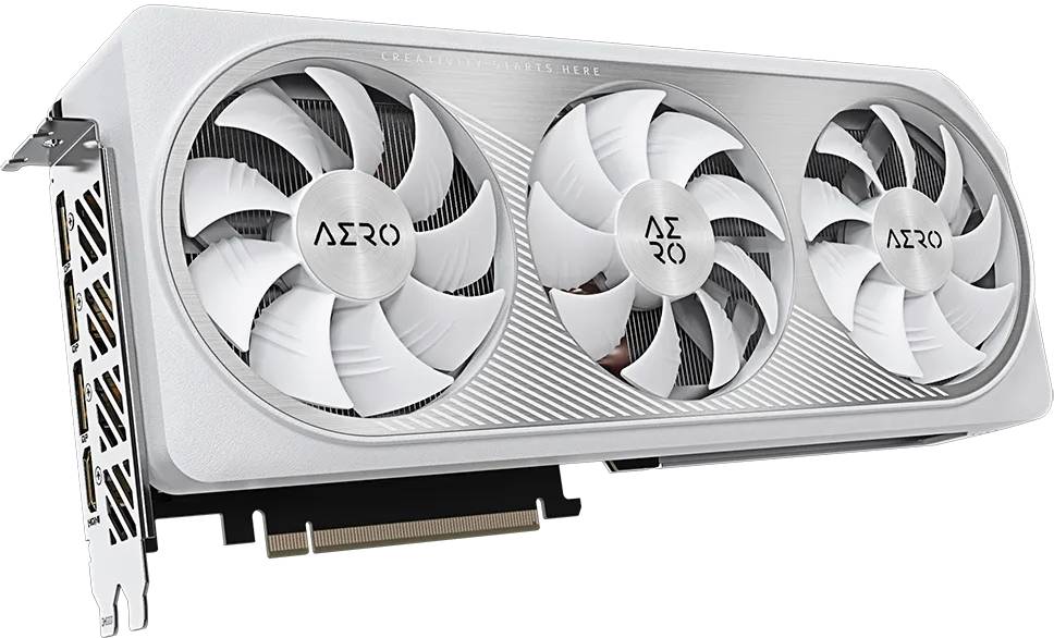 Видеокарта GeForce RTX 4070 Super, 12Gb GDDR6X 192bit, Gigabyte GV-N407SAERO OC-12GD, RTL