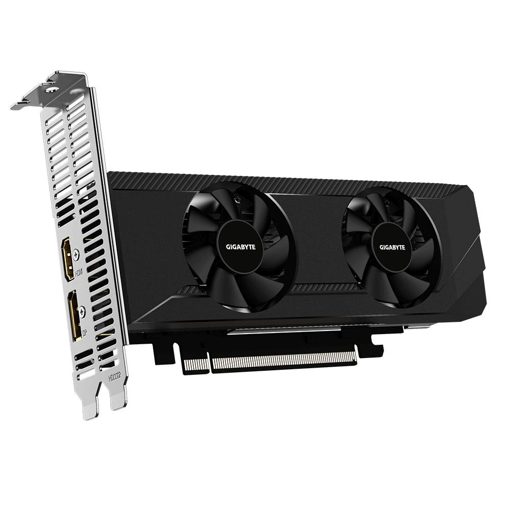 Видеокарта Radeon RX 6400, 4GB GDDR6 64bit, Gigabyte GV-R64D6-4GL, RTL
