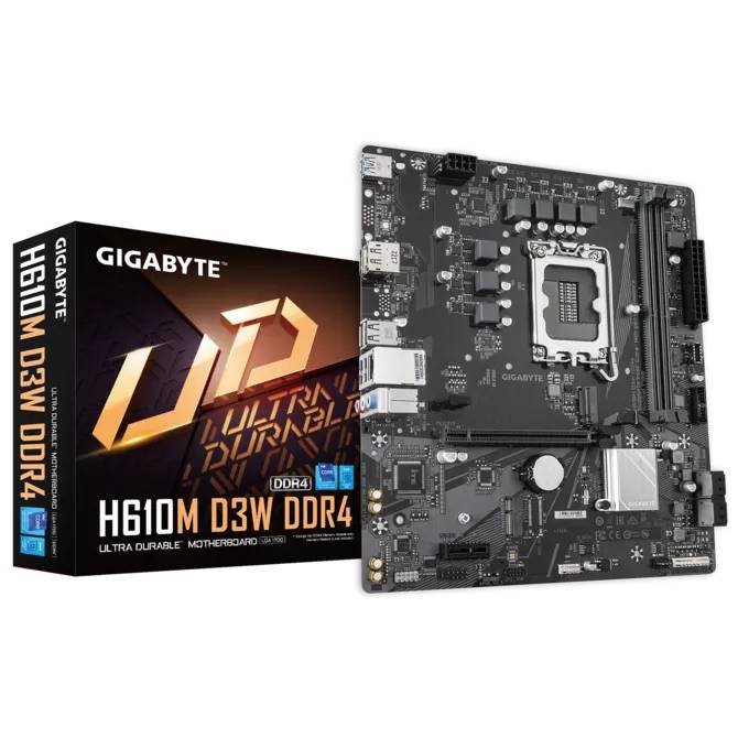 Материнская плата GigaByte H610M D3W DDR4, LGA1700, (HDMI, DP), 2xDDR IV, mATX
