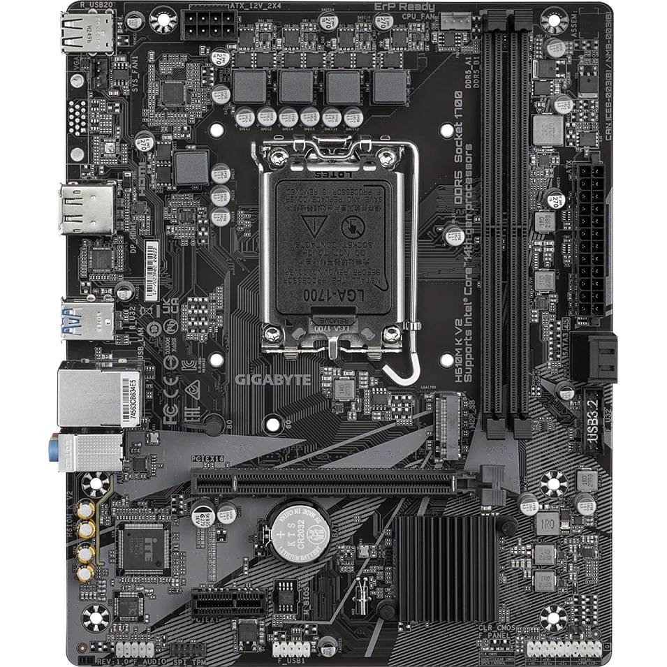 Материнская плата GigaByte H610M K V2, LGA1700, (HDMI, DP), 2xDDR V, mATX