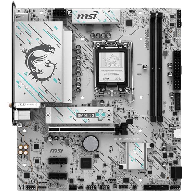 Материнская плата MSI H810M GAMING WIFI6E, LGA1851, (HDMI, DP), 2xDDR V, mATX