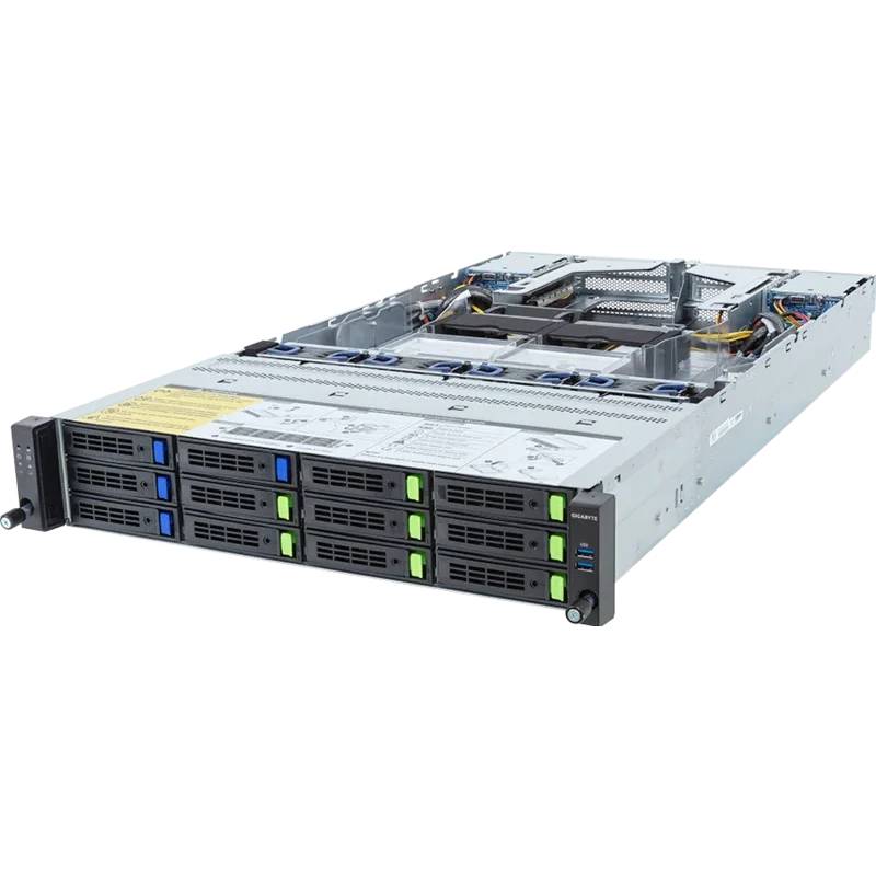 Серверная платформа GIGABYTE R283-Z97-AAF1 (Rev. 3.x) (6NR283Z97DR000ACF1) 2xSP5, 24xDDR V, 16x2.5/3.5", 2x1GbLan, 2x2400Вт, 2U