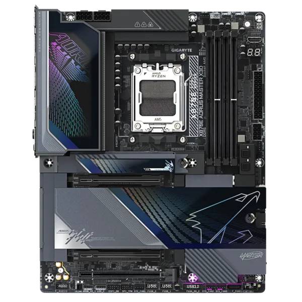 Материнская плата Gigabyte X870E AORUS MASTER X3D, AM5, (HDMI), 4xDDR V, ATX