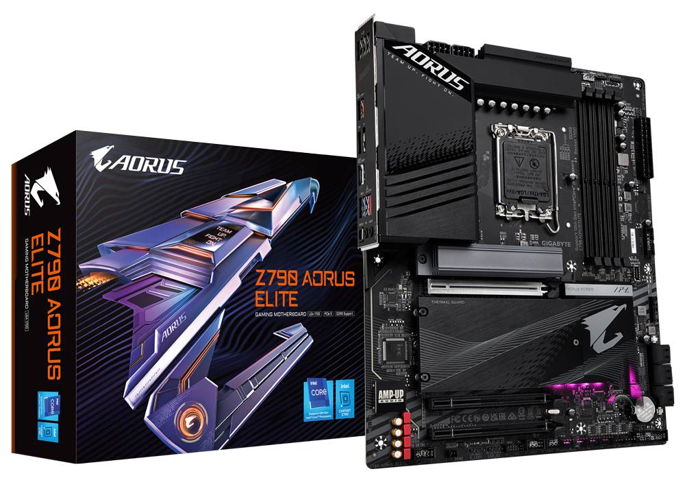 Материнская плата Gigabyte Z790 Aorus Elite, LGA1700, (HDMI, DP), 4xDDR V, ATX