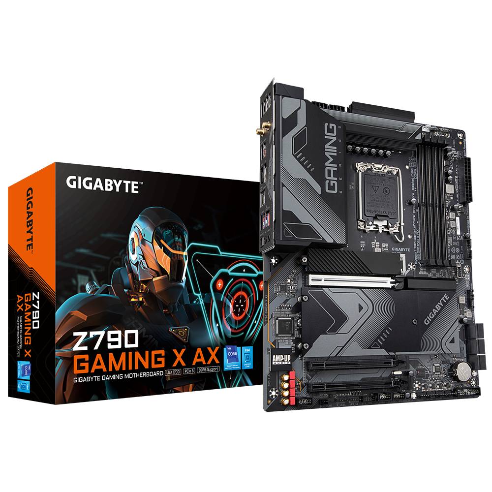 Материнская плата Gigabyte Z790 Gaming X AX, LGA1700, (HDMI, DP), 4xDDR V, ATX