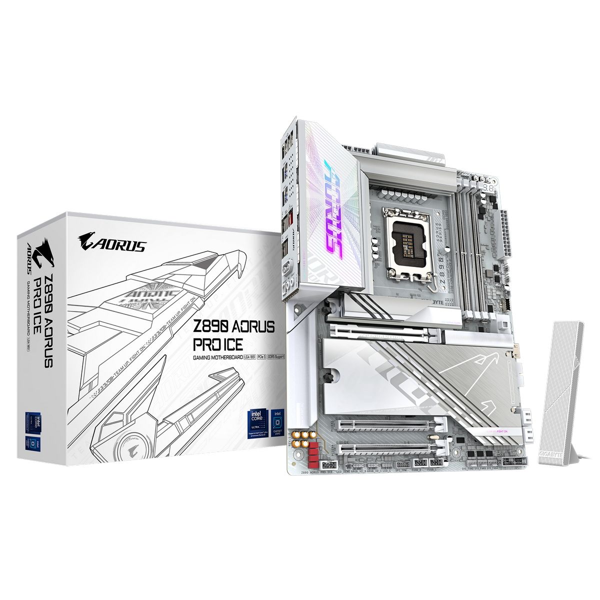 Материнская плата Gigabyte Z890 AORUS PRO ICE, LGA1851, 4xDDR V, ATX