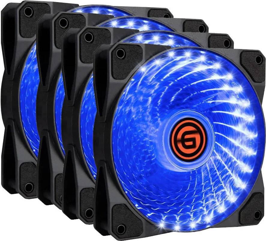 Вентилятор 12x12см Ginzzu 12LB33, 4 шт.