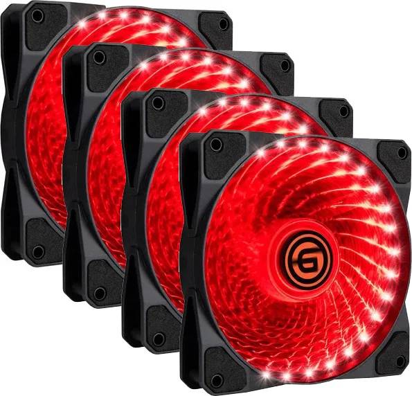 Вентилятор 12x12см Ginzzu 12LR33, 4 шт.