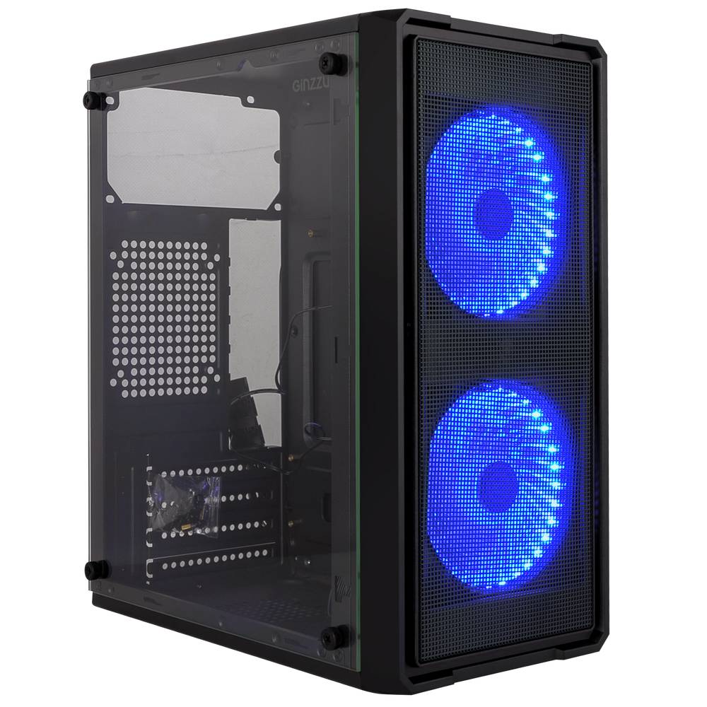 Корпус Ginzzu B172 Black, без БП, mATX
