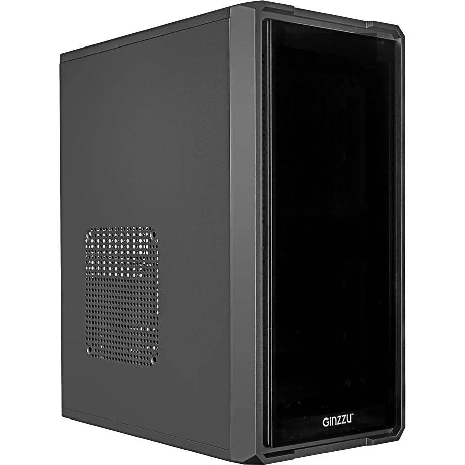 Корпус Ginzzu B173 Black, без БП, mATX