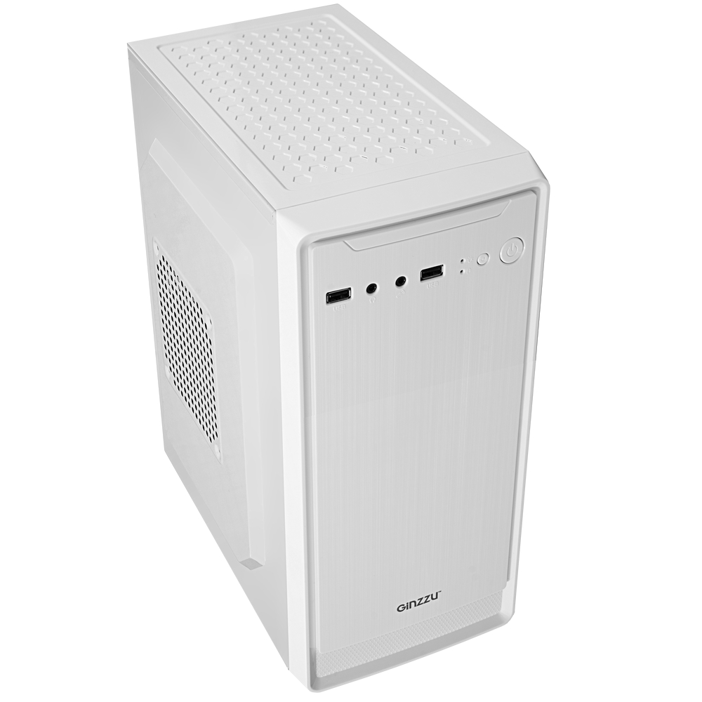 Корпус Ginzzu B185 белый, без БП, mATX