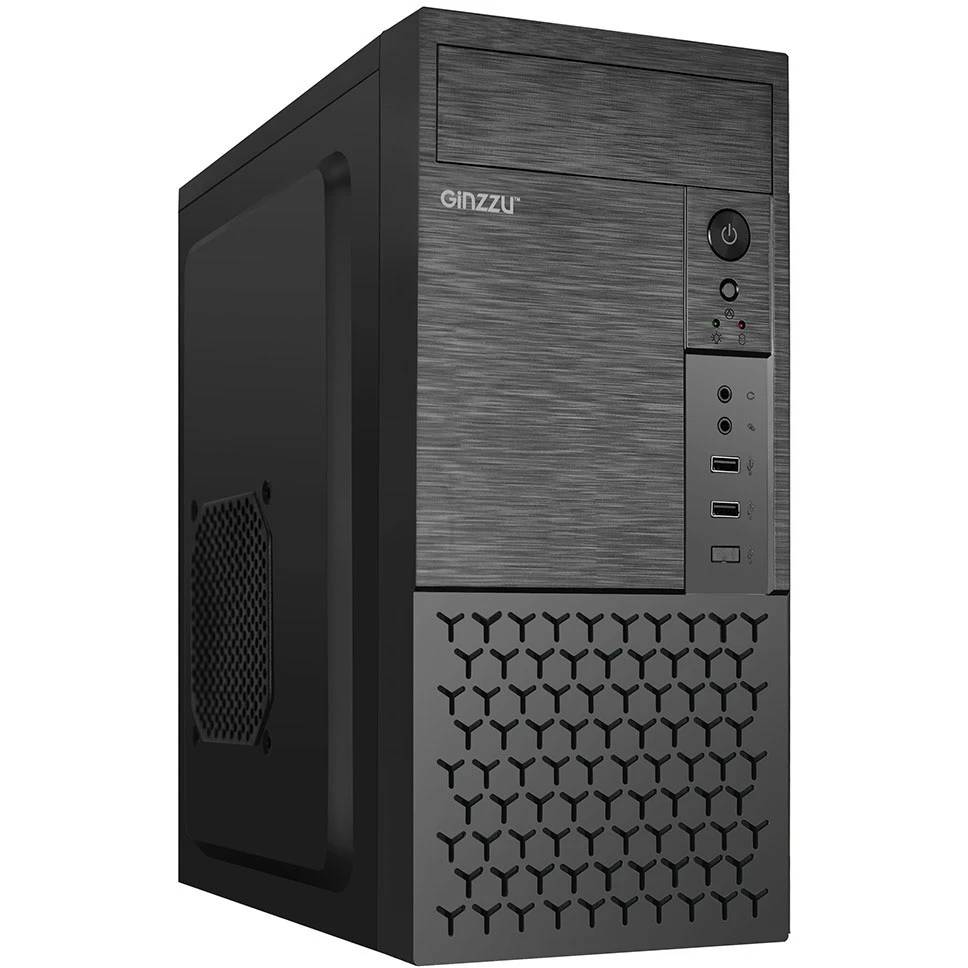 Корпус Ginzzu B410, без БП, mATX (УЦЕНКА, мятая боковая крышка)